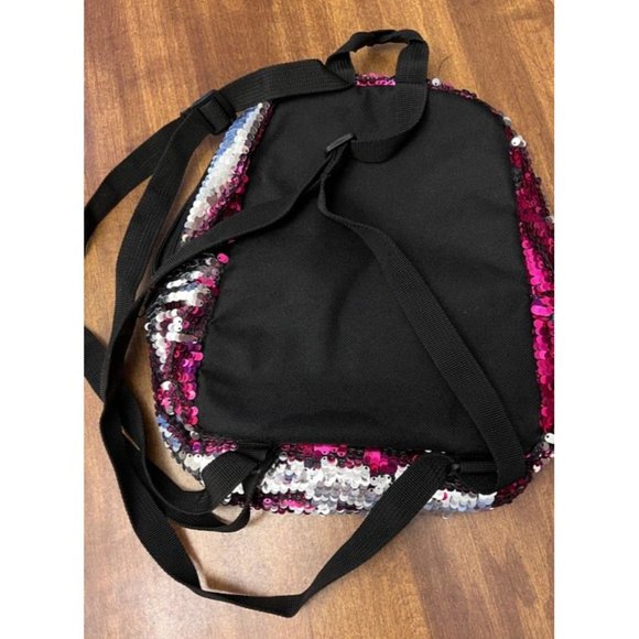 Magic Sequin Pink, Black, & Silver Mini Backpack - Picture 4 of 8